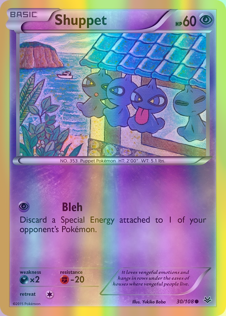 Shuppet - 030/108 (ROS) Common - Near Mint Reverse Holofoil