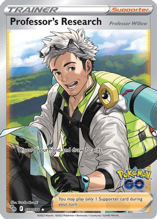 Professor's Research (Full Art) - 078/078 (PGO) Ultra Rare - Near Mint Holofoil