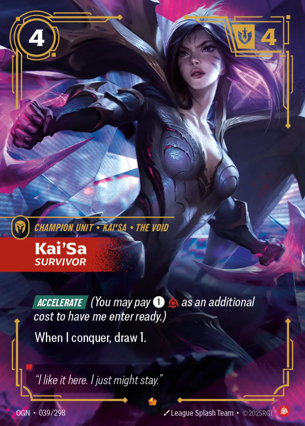 Kai'Sa - Survivor - 039/298 (OGN) Epic