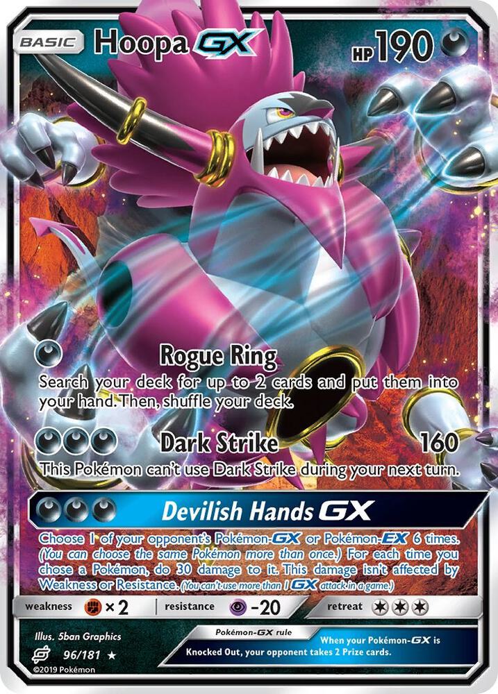 Hoopa GX - 96/181 (SM9) Ultra Rare - Near Mint Holofoil