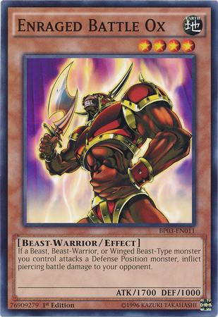 Enraged Battle Ox (BP03-EN011) Common - Near Mint 1st Edition