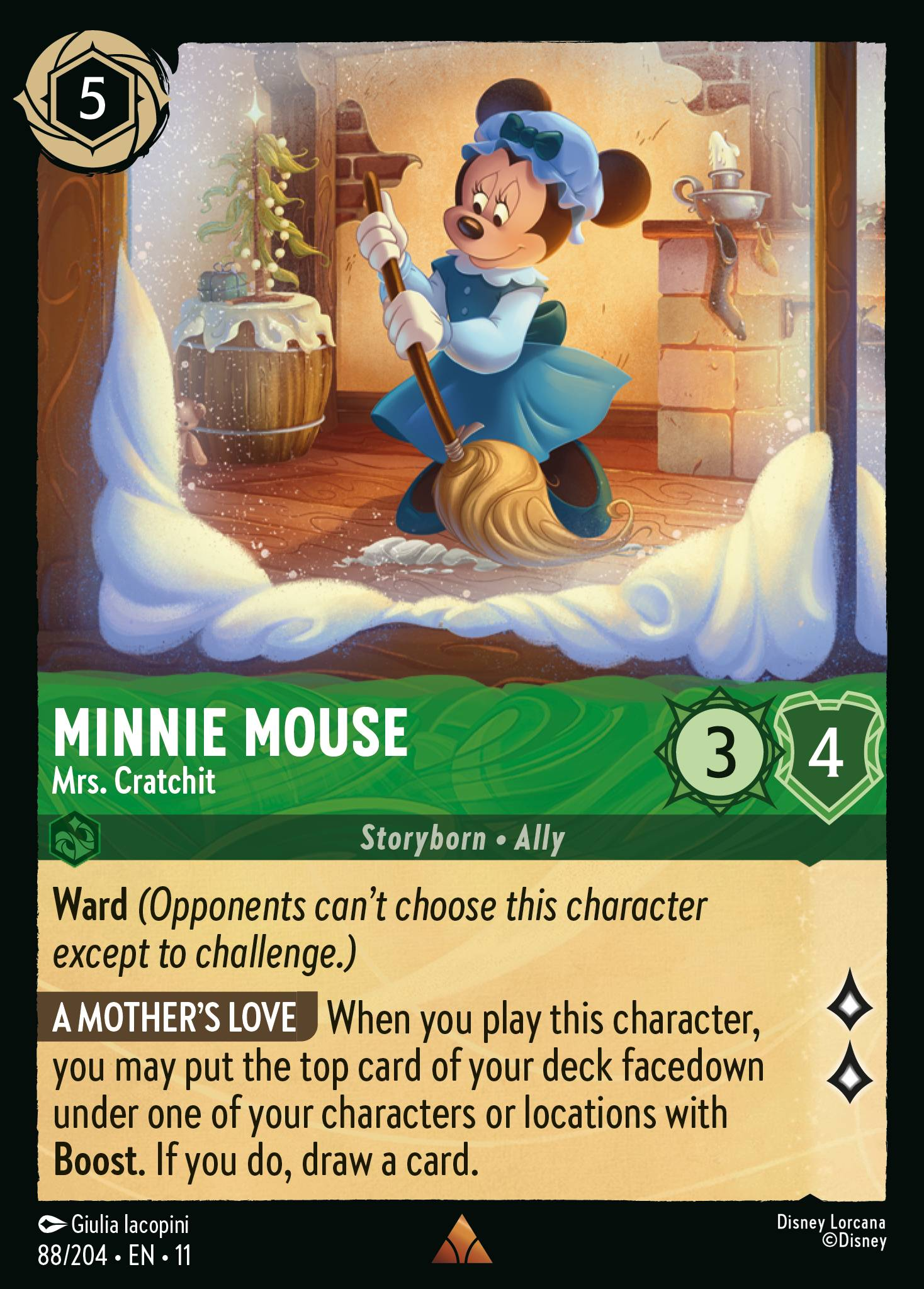 Minnie Mouse - Mrs. Cratchit (088/204 - Winterspell) Rare