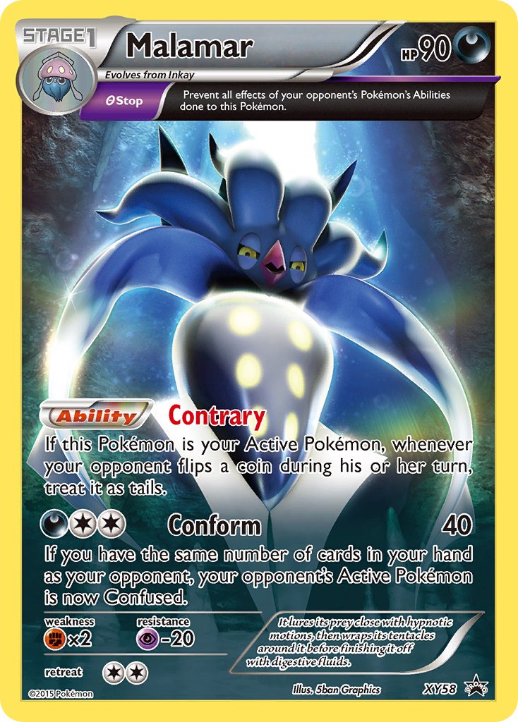 Malamar - XY58 (XY:PR) Promo - Near Mint Holofoil