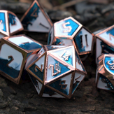 Elder Runes Cloudy Skies Metal Dice Set