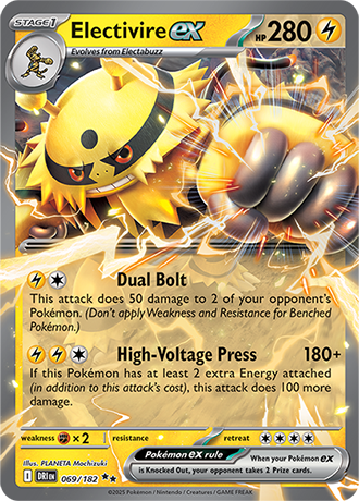 Electivire ex - 069/182 (DRI) Double Rare