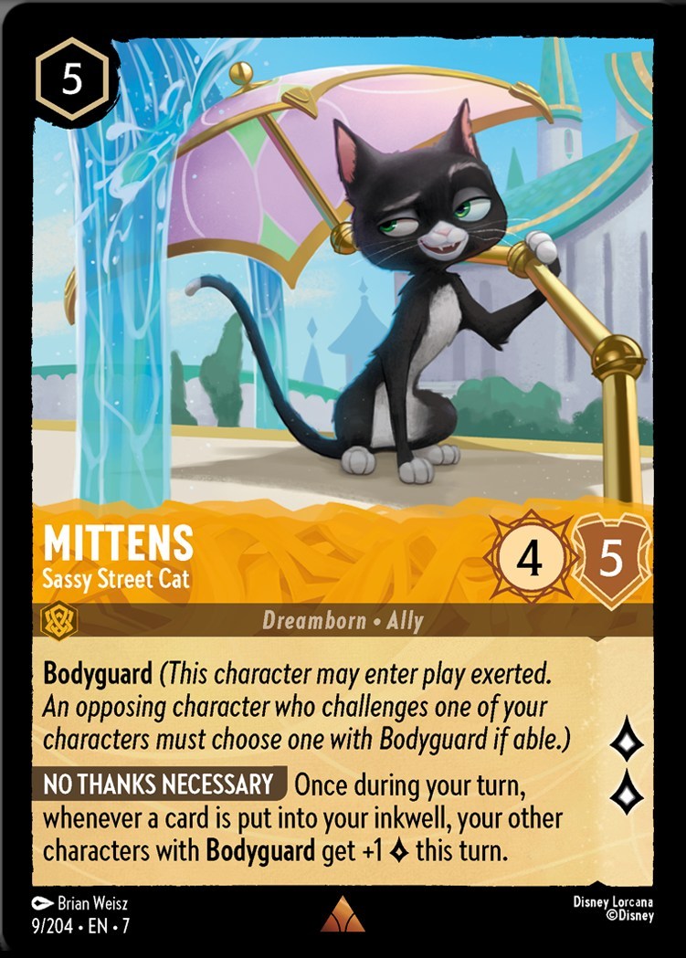 Mittens - Sassy Street Cat (Archazia's Island - 009/204) Rare