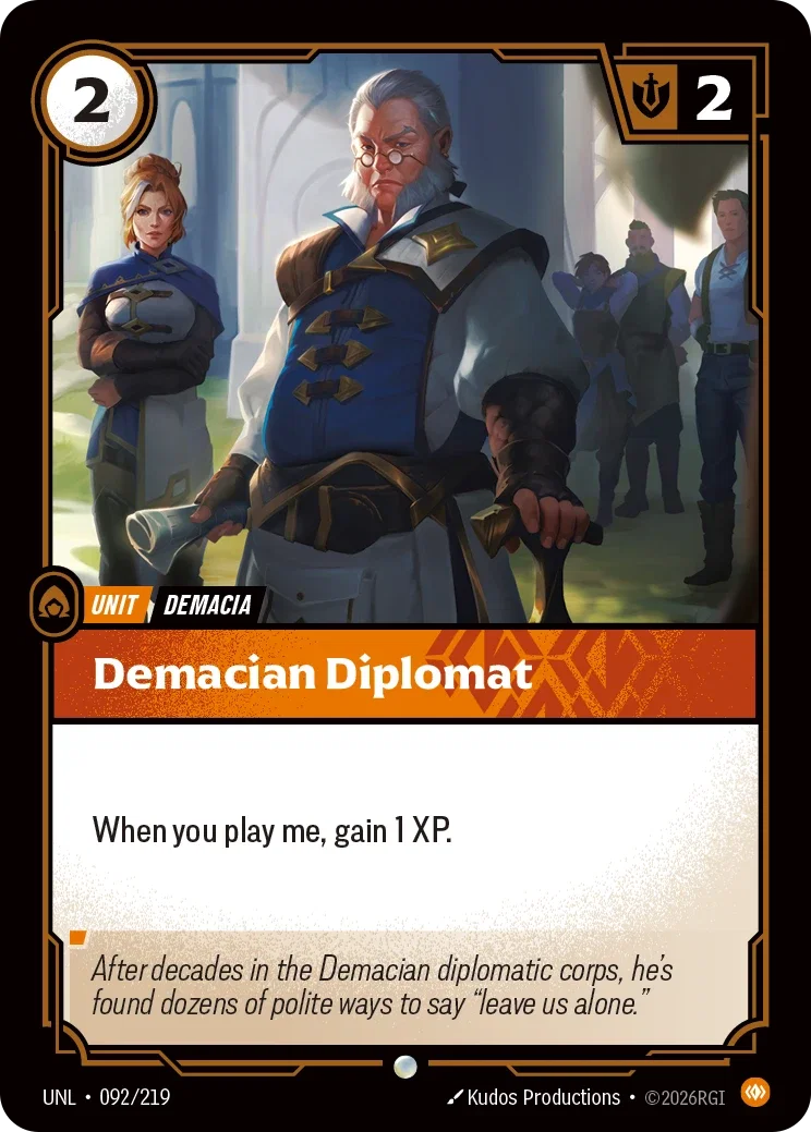 Demacian Diplomat - 092/219 (UNL) Common