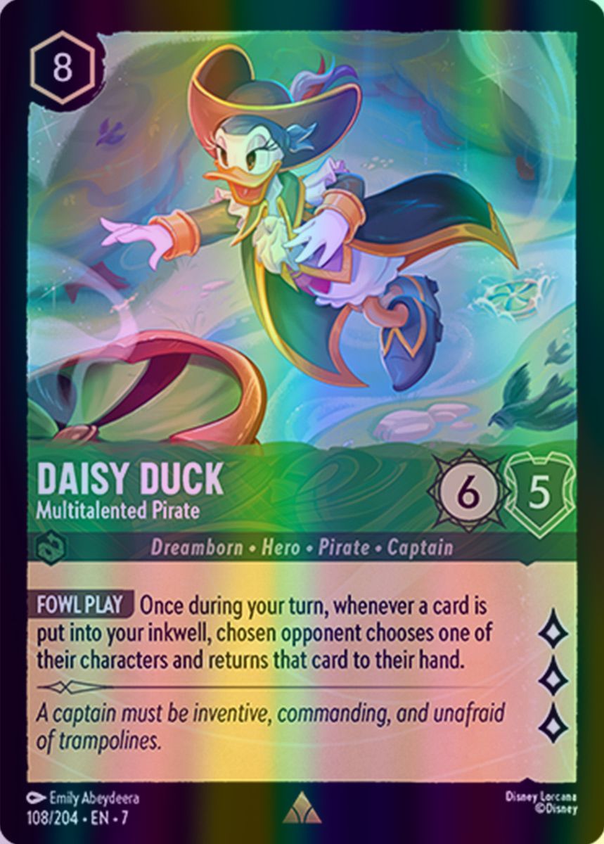 Daisy Duck - Multitalented Pirate (Archazia's Island - 108/204) Rare