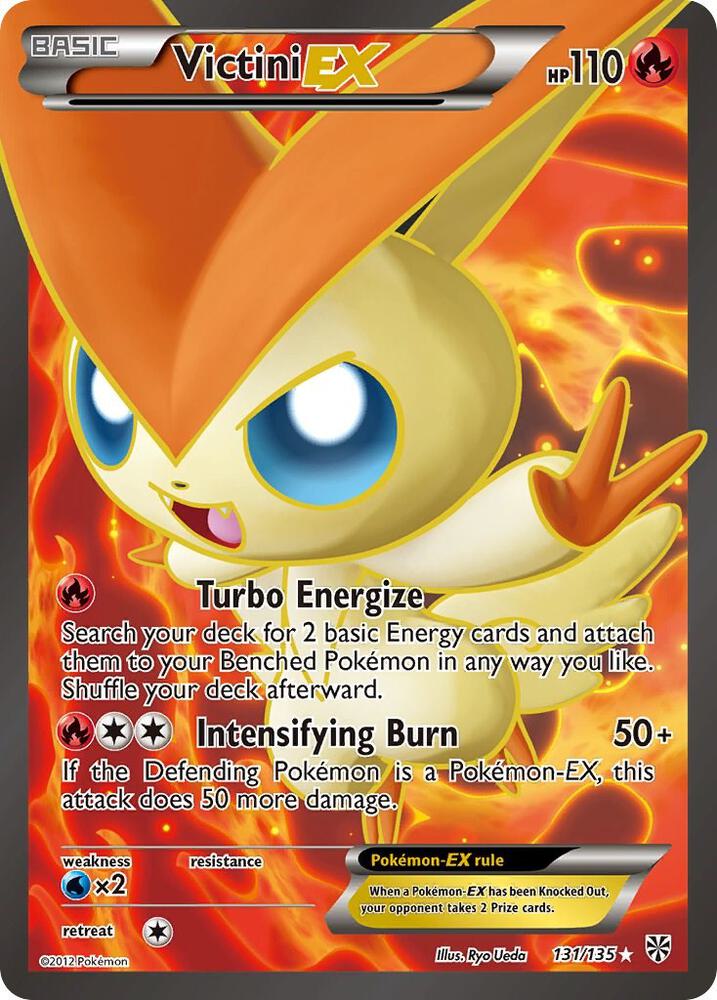 Victini EX (Full Art) - 131/135 (PLS) Ultra Rare - Light Play