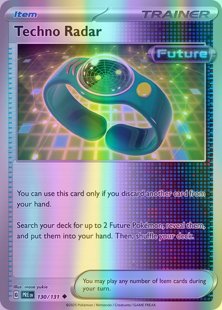 Techno Radar - 130/131 (PRE) Uncommon - Near Mint Reverse Holofoil