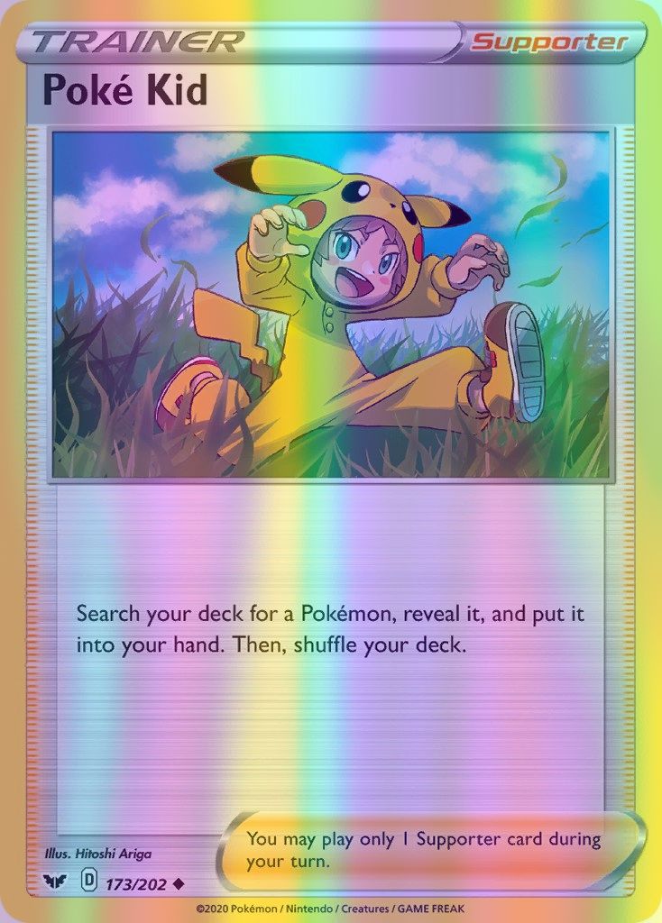 Poke Kid - 173/202 (SWSH01) Uncommon - Near Mint Reverse Holofoil