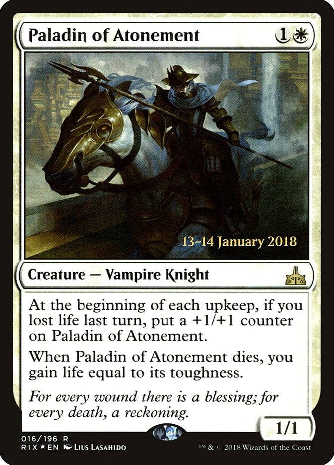 Paladin of Atonement (RIX-R-PRE)