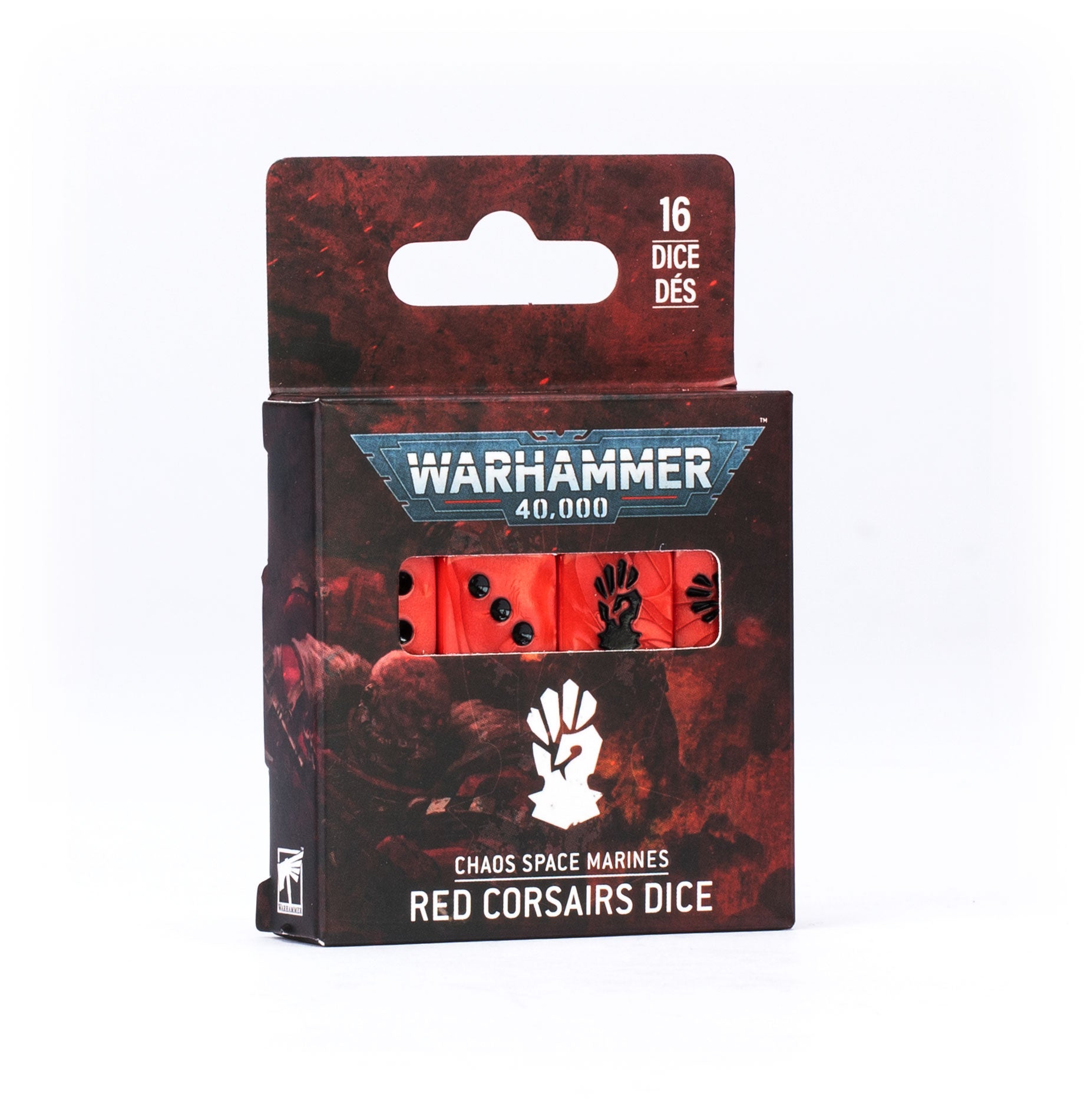 Citadel Hobby: Dice Set - 40K: Heretic Astartes: Red Corsairs (10th) (16)