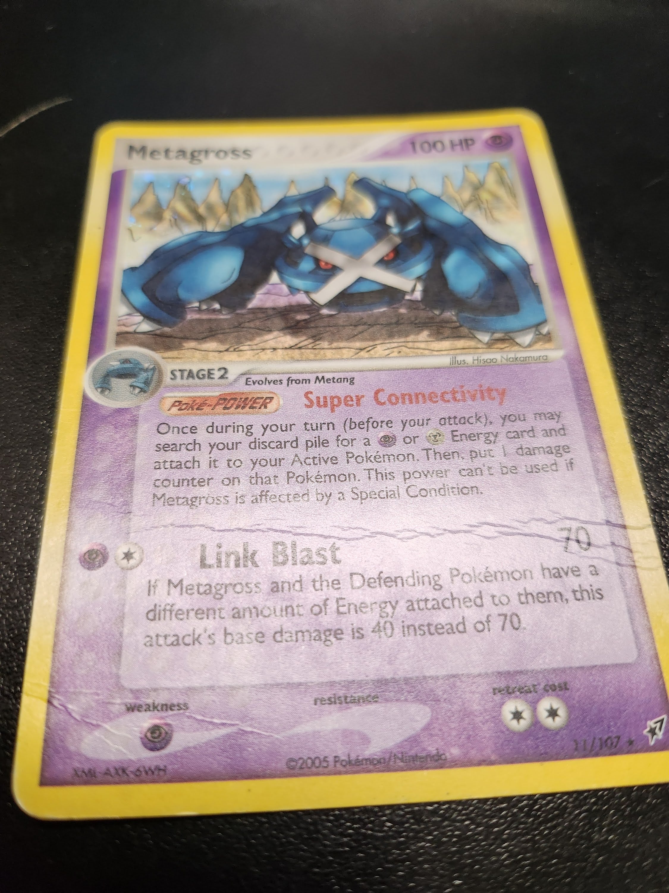 Metagross - 11/107 (DX) Holo Rare - Damaged Holofoil