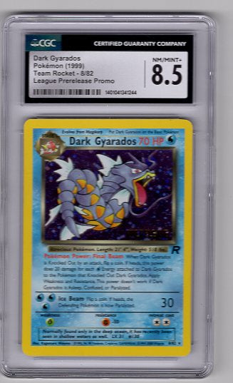 Dark Gyarados 8/82 (Halo rare) Pre-release (CGC Graded)