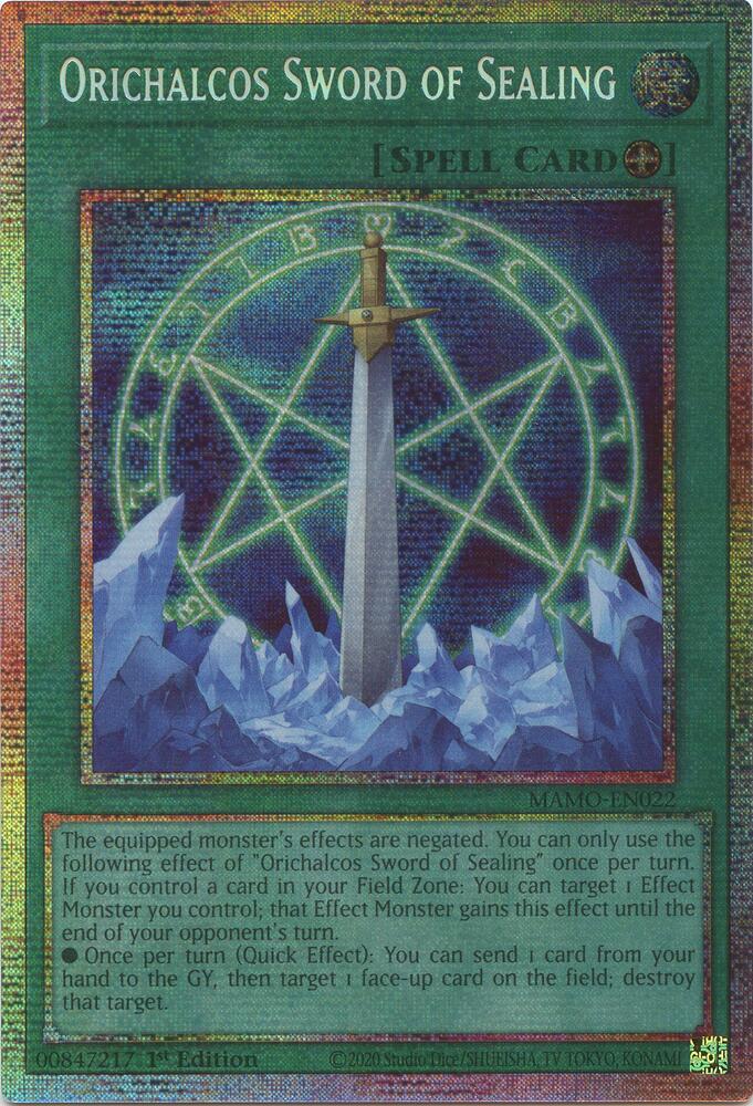 Orichalcos Sword of Sealing (MAMO-EN022)