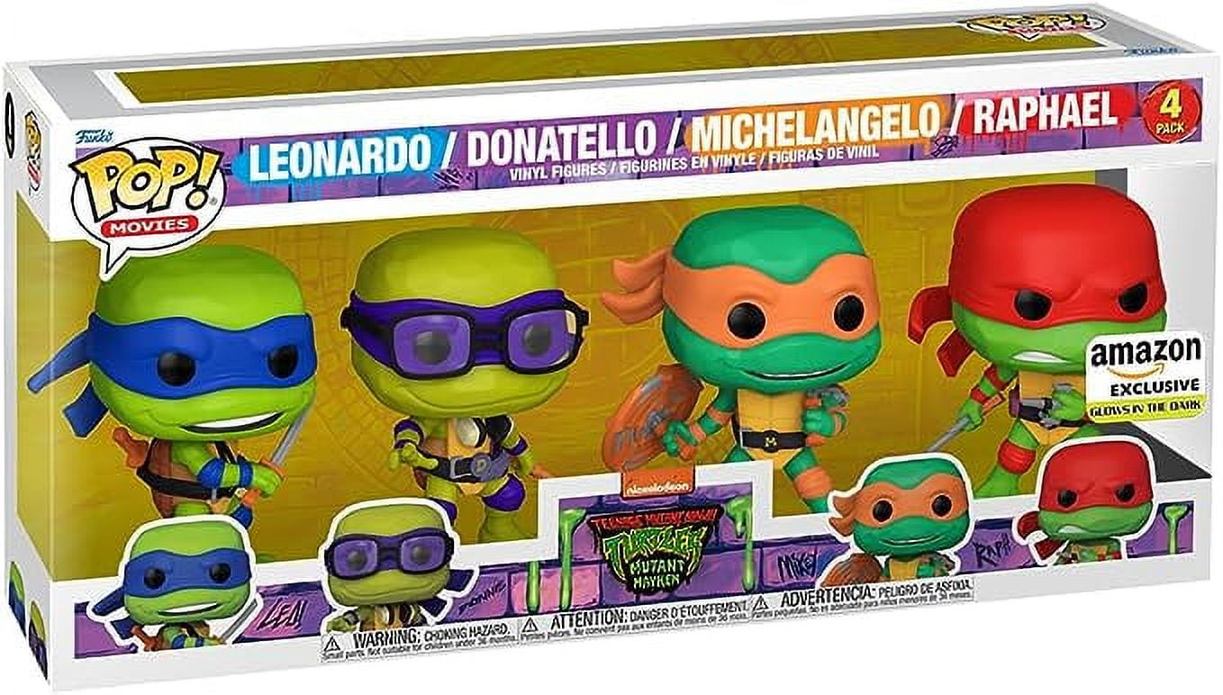 POP Figure Box Set: TMNT - Leonardo / Donatello / Michelangelo / Raphael (4 Pack) (Amazon Exclusive)