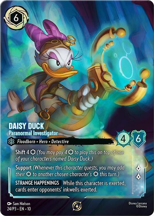 Daisy Duck - Paranormal Investigator (Store Championship) - Disney Lorcana Promo Cards (DLPC)