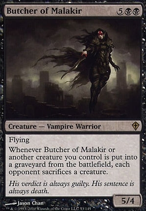 Butcher of Malakir (WWK-R-FOIL) Moderate Play