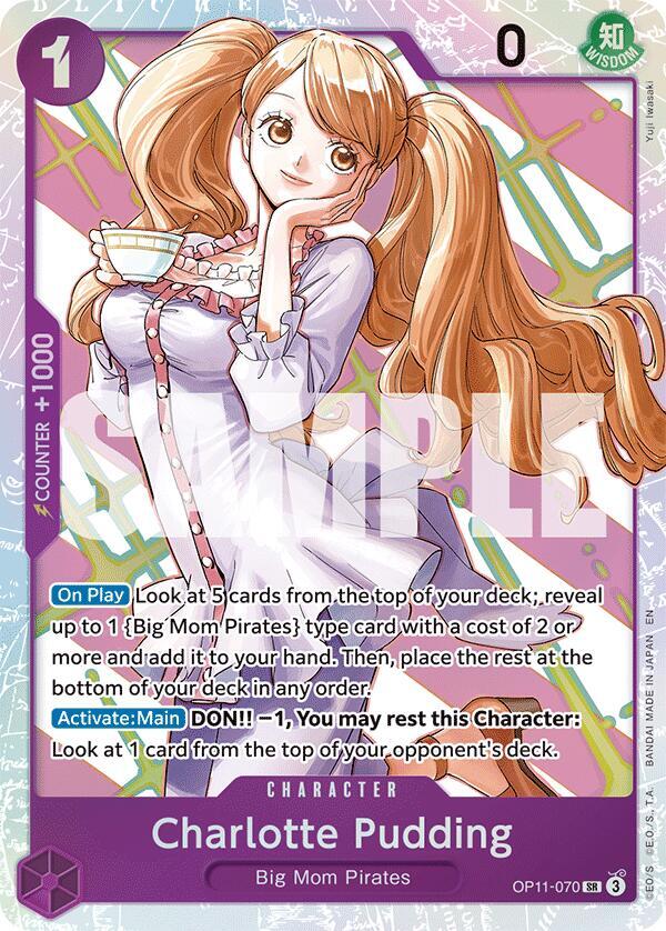 Charlotte Pudding - OP11-070 (OP11) SR - Near Mint