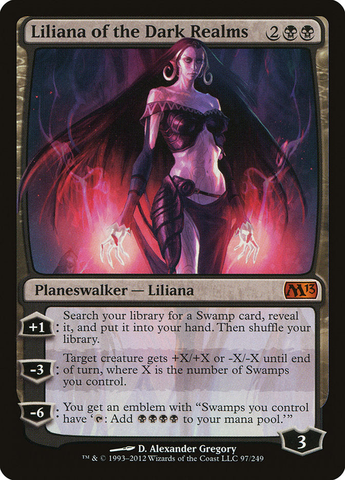Liliana of the Dark Realms (M13-M) Damaged