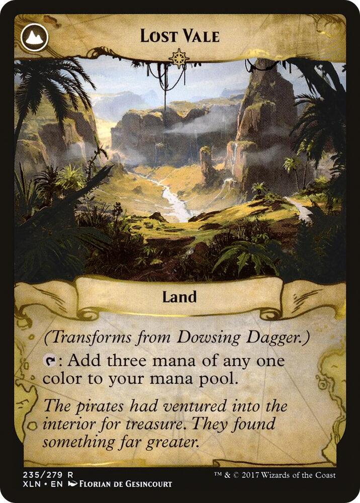 Dowsing Dagger // Lost Vale (XLN-R) Moderate Play