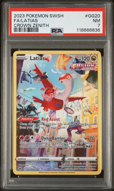 Latias - GG20/GG70 (CRZ:GG) Holo Rare - Near Mint Holofoil (Graded PSA - 7)