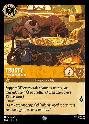 Trusty - Loyal Bloodhound (Archazia's Island - 006/204) Common
