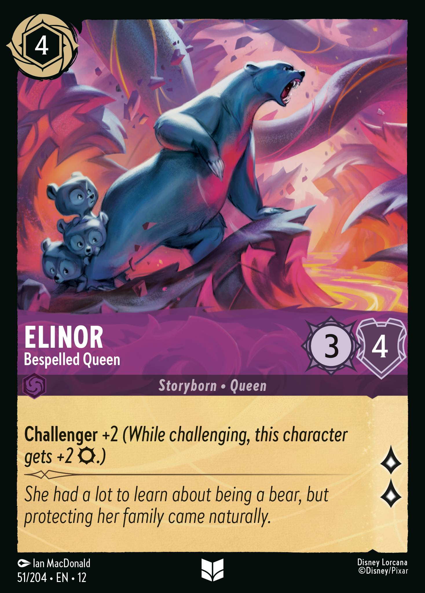 Elinor - Bespelled Queen (Wilds Unknown 051/204) Uncommon