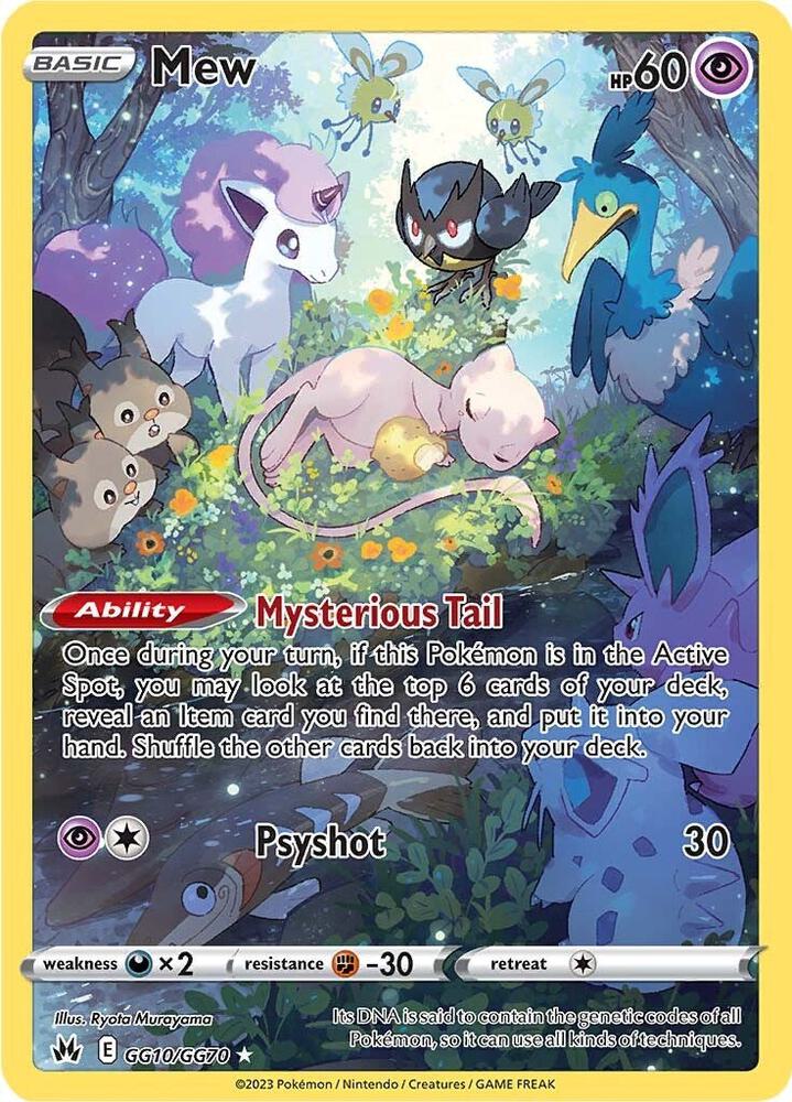 Mew - GG10/GG70 (CRZ:GG) Holo Rare - Light Play Holofoil