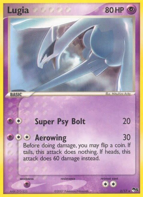 Lugia (2/17) - POP Series 5 (POP) Heavy Play