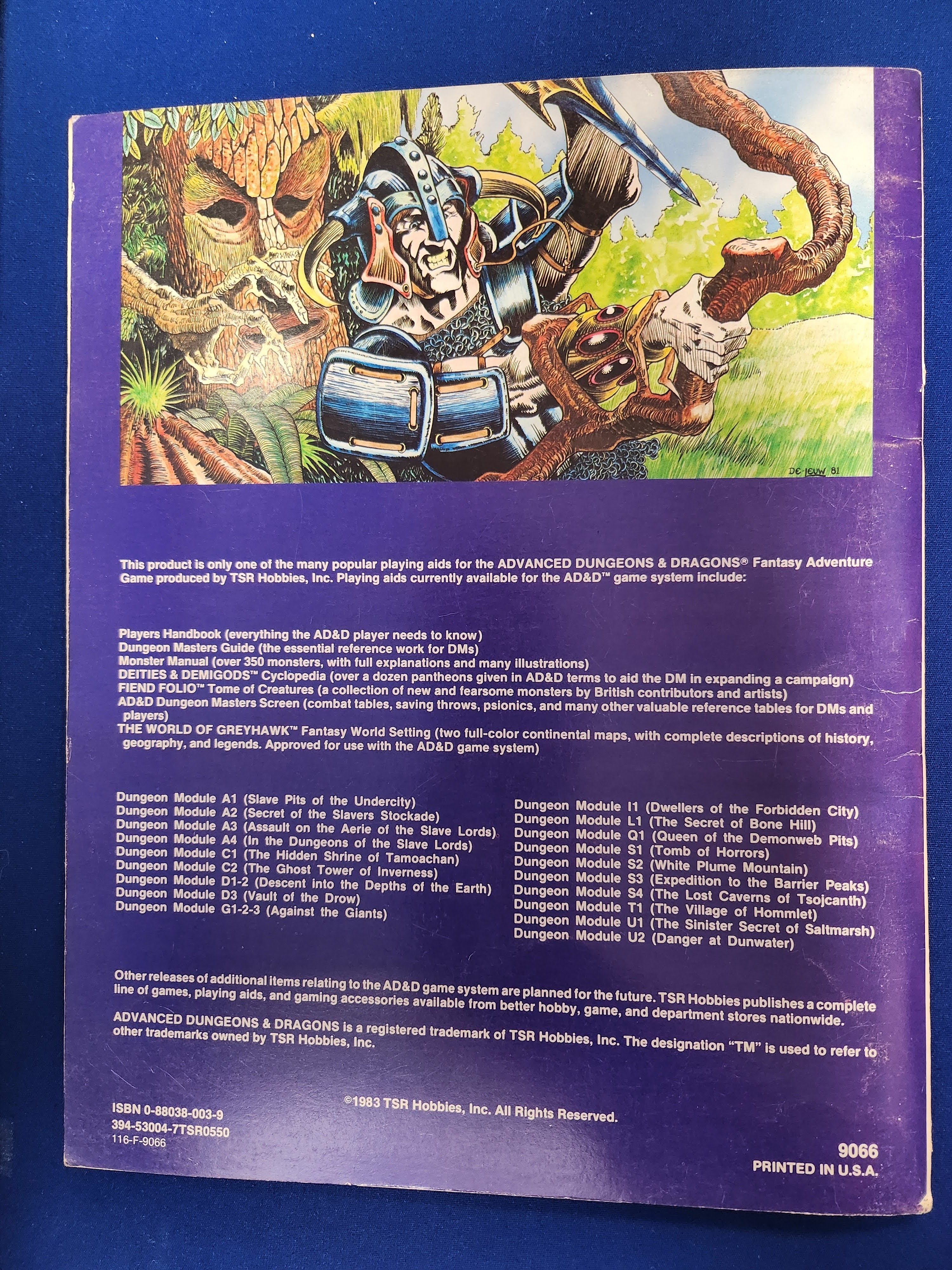 D&D Dungeon Module UK1: Beyond the Crystal Cave (USED) (9066)