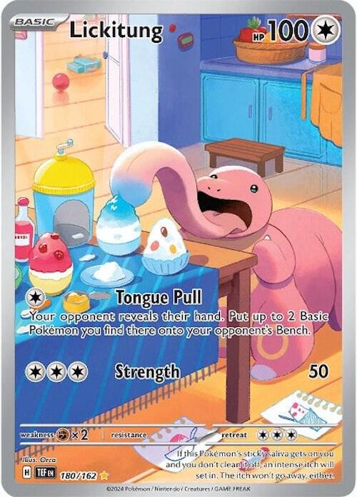 Lickitung - 180/162 (TEF) Illustration Rare - Heavy Play Holofoil