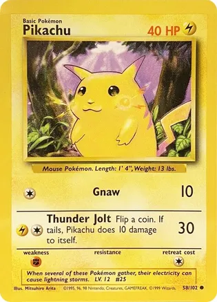 Pikachu - 058/102 (BS)