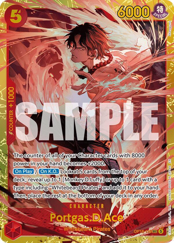 Portgas.D.Ace - (OP16-118) SEC - Near Mint