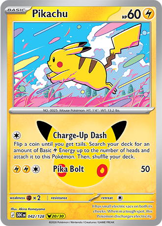 Pikachu - 042/128 (30C) Pikachu Rare