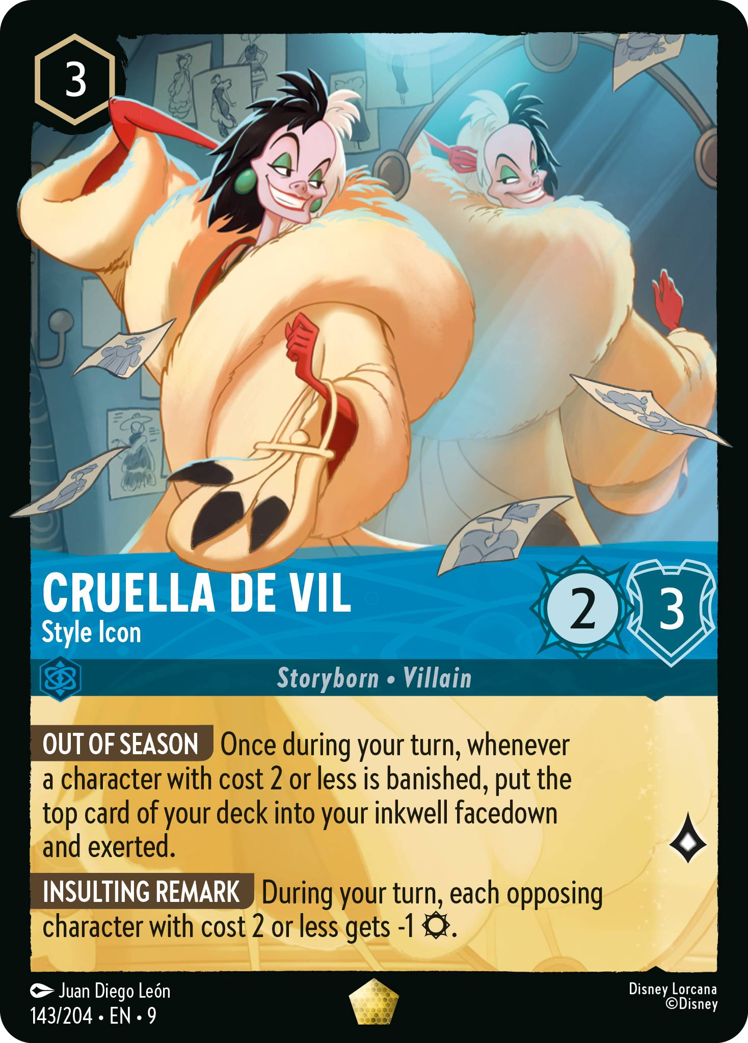 Cruella De Vil - Style Icon (Fabled - 143/204) Legendary