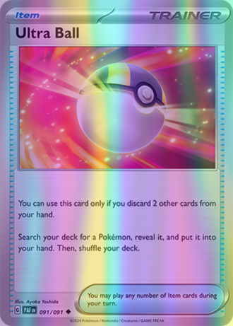 Ultra Ball - 091/091 (PAF) Uncommon - Near Mint Reverse Holofoil Ultra Ball - 091/091 (PAF) Uncommon - Near Mint Reverse Holofoil