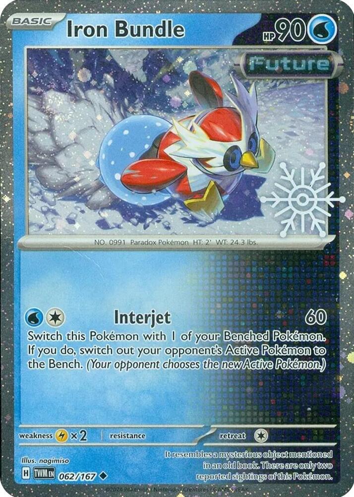 Iron Bundle - 062/167 (MCAP) Uncommon - Near Mint Reverse Holofoil (Holiday Calendar Exclusive)