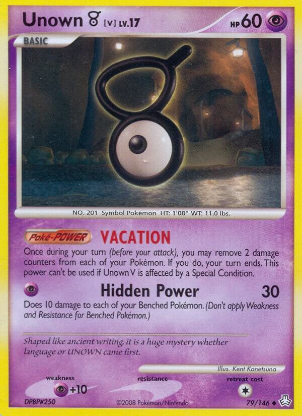 Unown (V) - 79/146 (LA) Uncommon - Near Mint