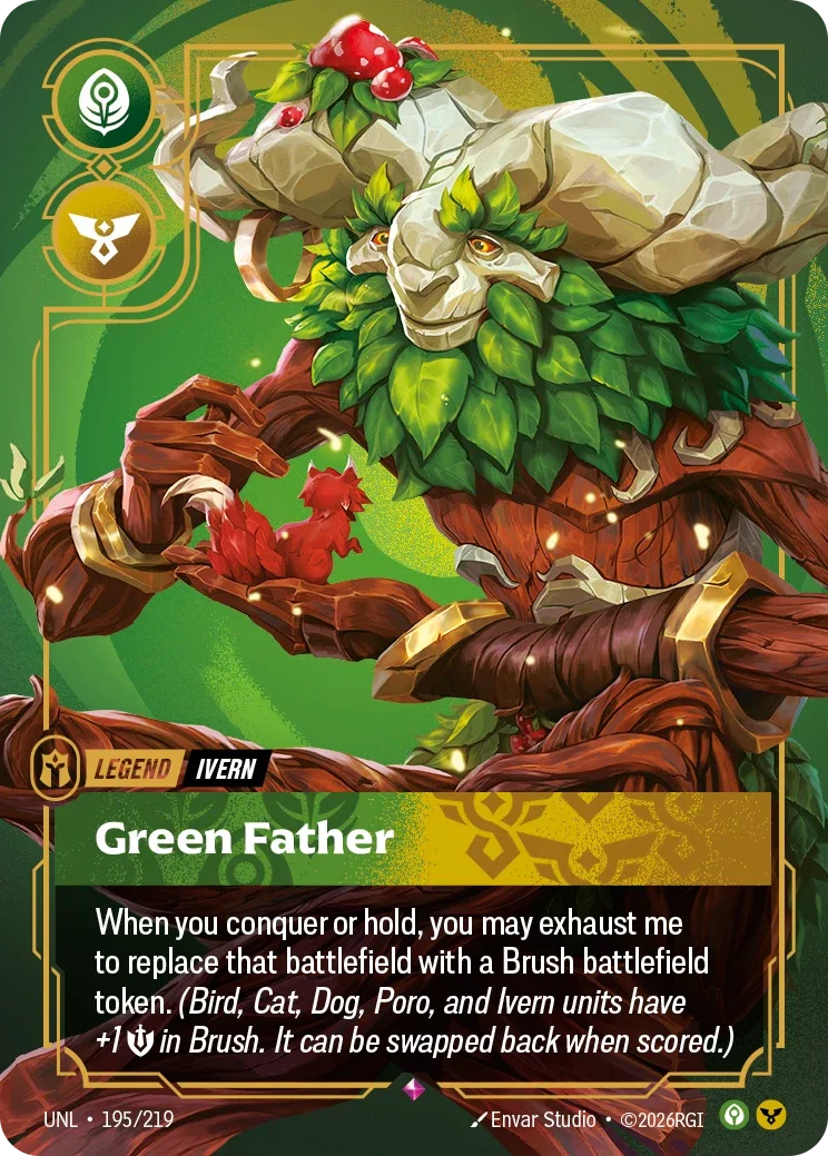 Ivern - Green Father - 195/219 (UNL) Rare