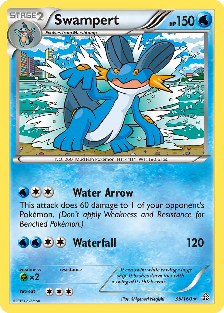 Swampert - 035/160 (PRC) Rare - Near Mint
