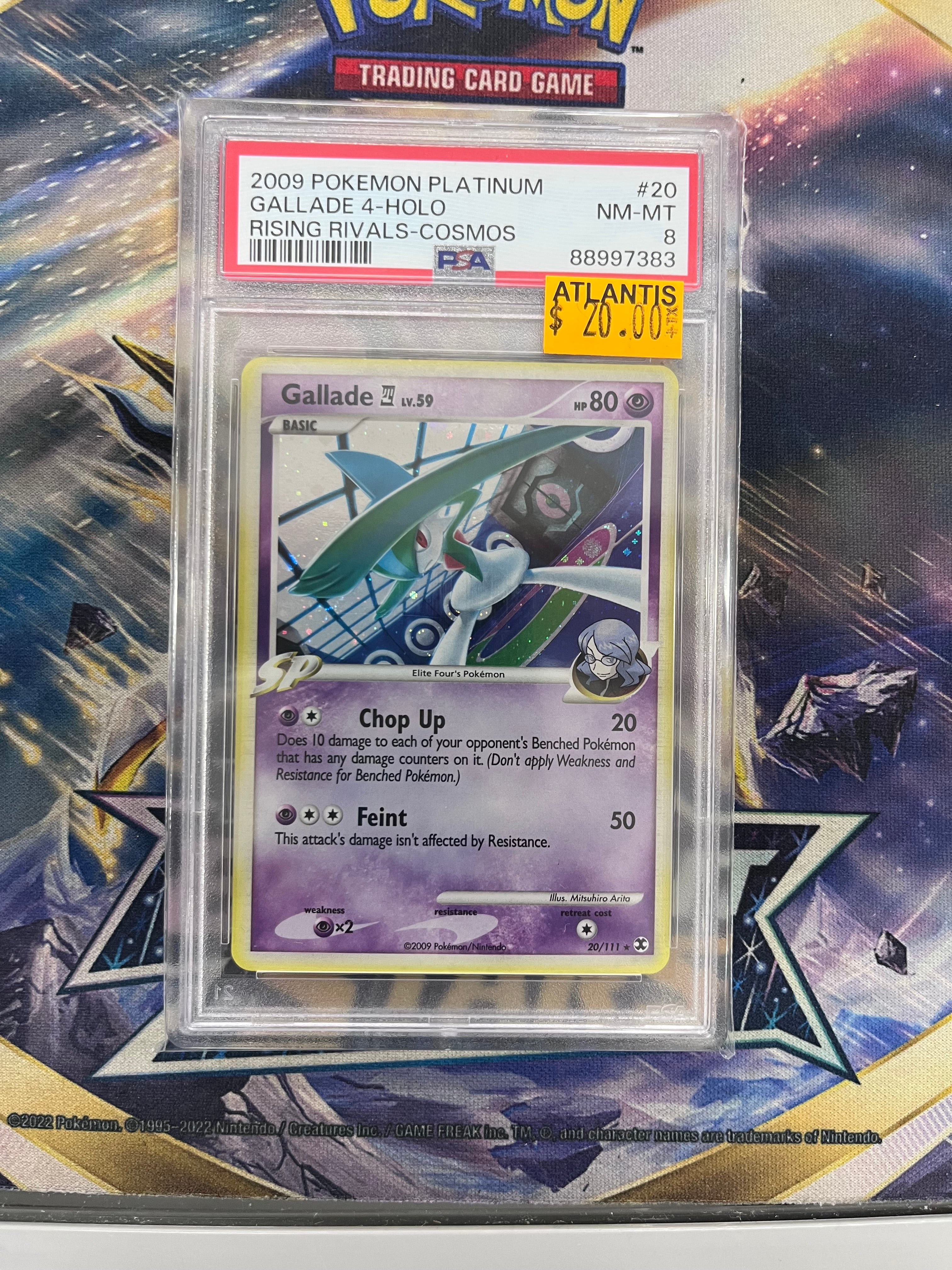 Gallade E4 - 20/111 (RR) Rare - Near Mint Holofoil (Graded - PSA 8)