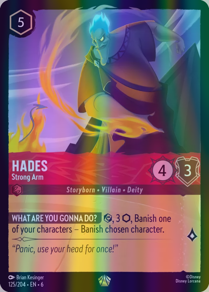 Hades - Strong Arm (Azurite Sea 125/204) Legendary - Near Mint Cold Foil