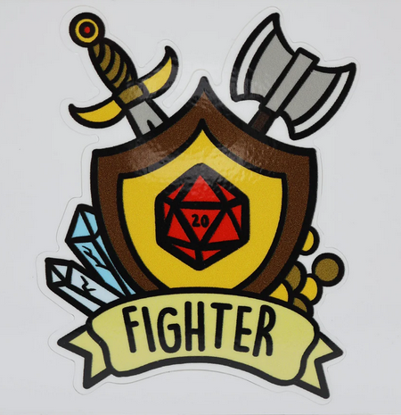 Banner Class Sticker: Fighter