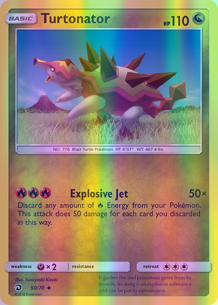 pokemon turtonator card Turtonator - 50/70 (DRM) Uncommon