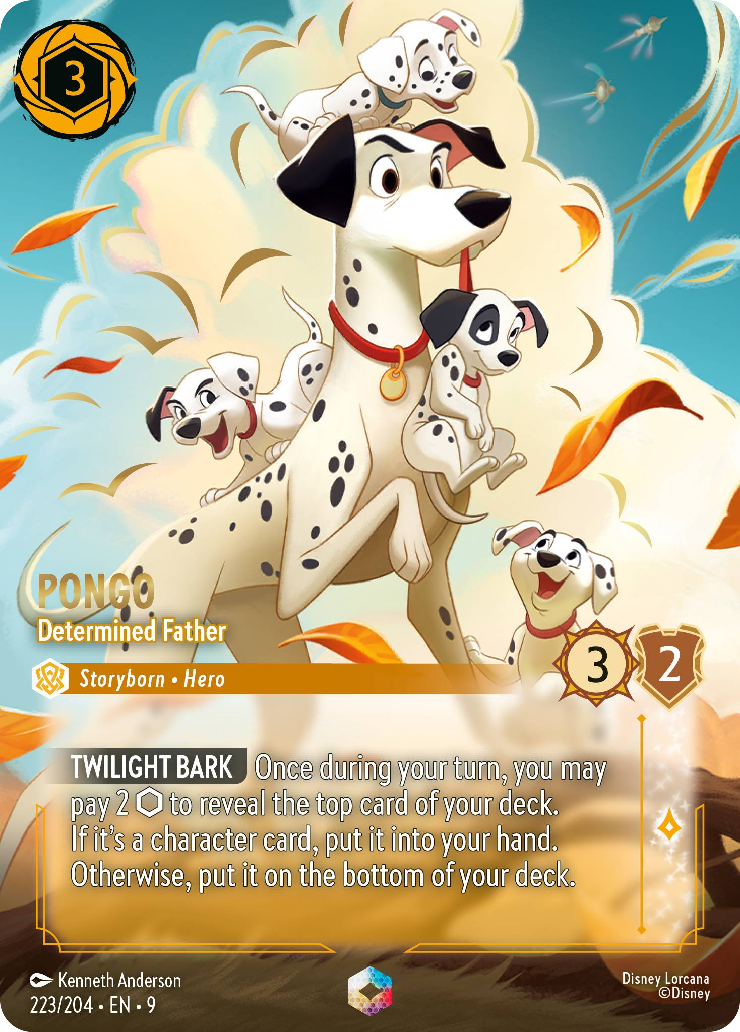 Pongo - Determined Father (Fabled - 223/204) Enchanted