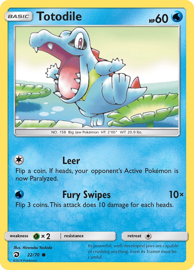 Totodile - 22/70 (DRM) Common - Near Mint