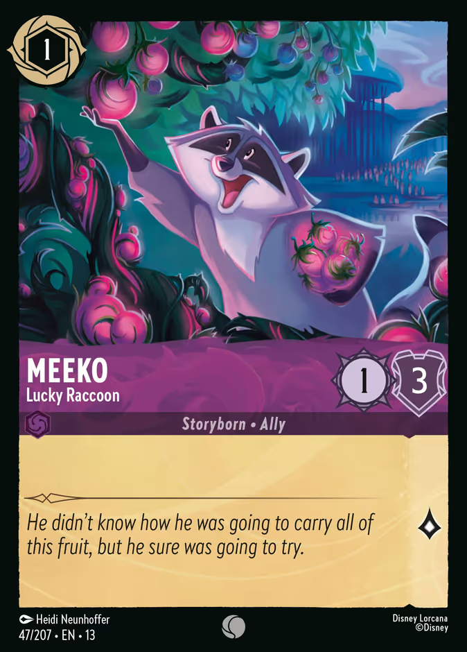 Meeko - Lucky Raccoon (047/204 - Attack of the Vine!) Common