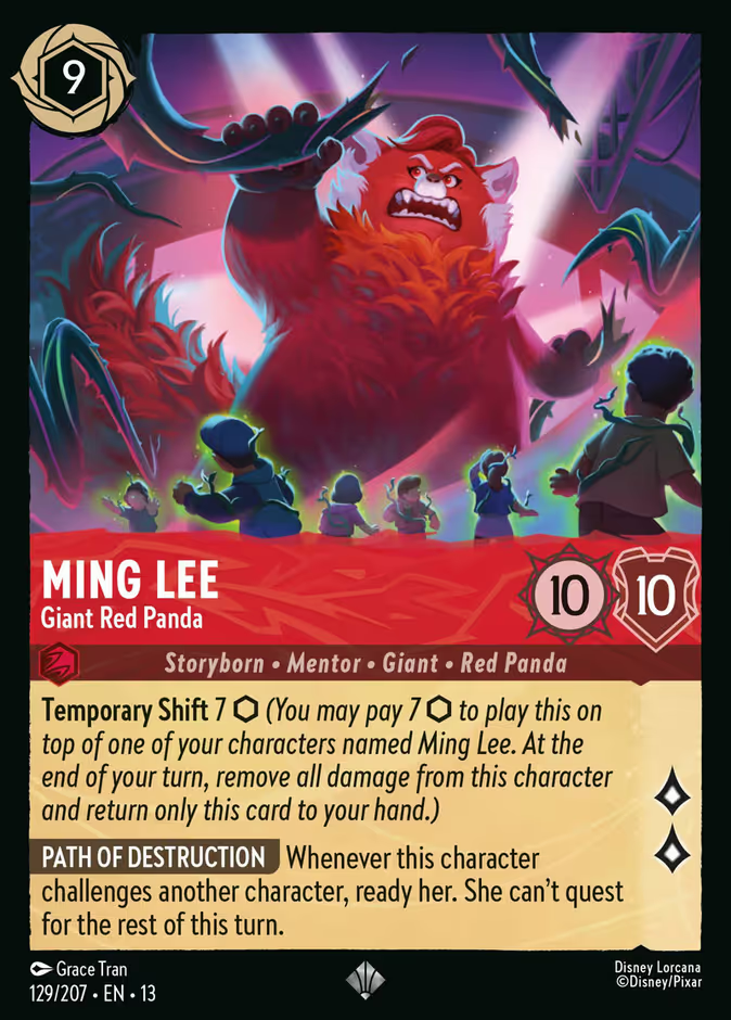 Ming Lee - Giant Red Panda (129/204 - Attack of the Vine!) Super Rare